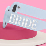 Something Blue Sunnies - bride embossed sunglasses, bride gift, bachelorette party