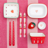 Pink Stripe Cotton XL Gingham Tablecloth