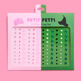 Wicked Pink Green Face Gem Set