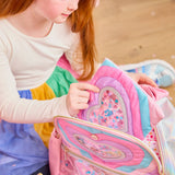 "Taylor" Quilted Hearts Confetti Pencil Pouch