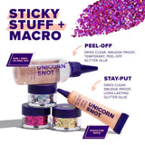 Macro Body Glitter | Fuchsia-Zinnia | Chunky Body Glitter