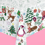 Merry Christmas Coloring Paper Tablecloth