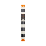 Orange and Black Striped Paper Table Runner