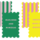 Palm Springs Yellow Mahjong Shufflers Set of 2