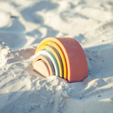 Stacking Rainbow Silicone Baby Toy Teething Learning Toy