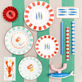 Green Stripe Cotton XL Gingham Tablecloth