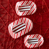 Flat Round Hair Clip | Medium | Candy Cane Crush