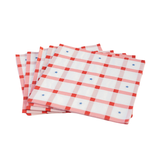 RED GINGHAM 4TH OF JULY LARGE NAPKINS