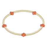 Signature Cross Gold Pattern Bracelet 2mm