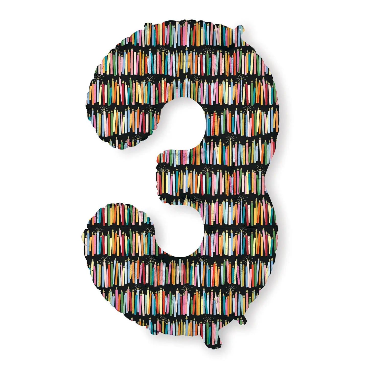 RPC- Candles Numbered Foil Ballon