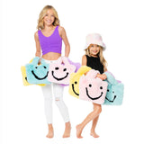 Faux Fur Fuzzy Happy Face Purse