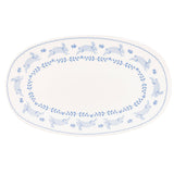 Bunny Oval Bamboo Tray