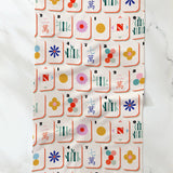 Tile Toss Tea Towel