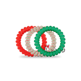 Sprial Hair Coils | Large | Santa Baby Hair Ties
