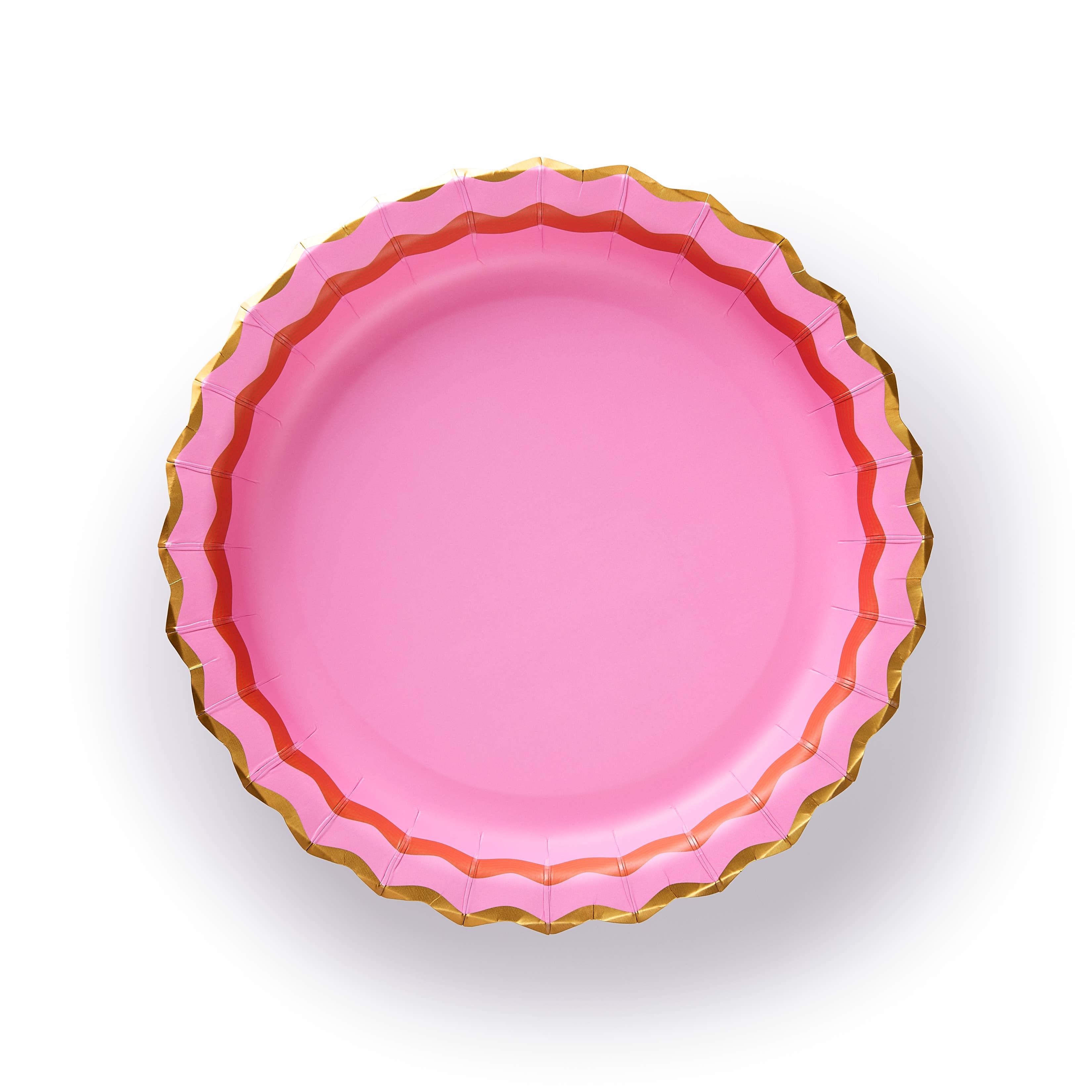 Red Ric Rac Plates Rainbow Ric Rac Assorted Dinner Plate Set – Love of Character