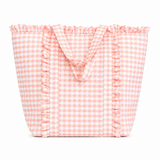 Gingham Ruffle Tote Bag