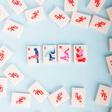 The Dirty Mahj Tile Set for Mahjong Play (with pouch)