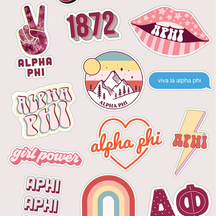Sorority Girl Power Sticker Sheets