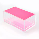 Mahjong Acrylic Box - Neon Pink Lid