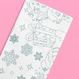 Merry Christmas Coloring Paper Tablecloth