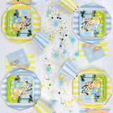 SOLEIL YELLOW CABANA STRIPE GUEST TOWELS