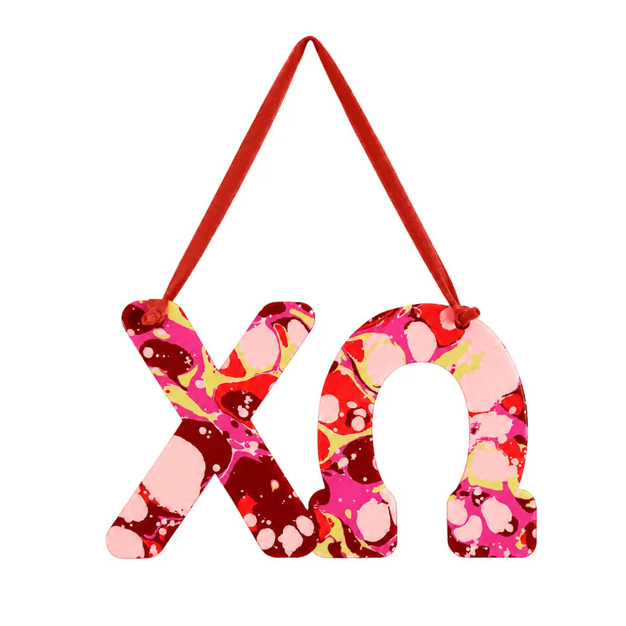 Acrylic Marbled Sorority Hangers