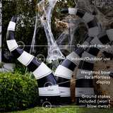Black and White Halloween Lawn Snakes