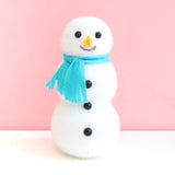Flocked Snowman-Small