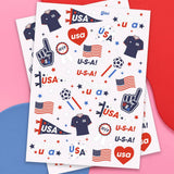 World Cup USA Soccer Temporary Tattoos