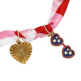 All-American Gingham Charm Necklace