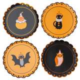 Vintage Halloween Character Small Plates (Set of 8)