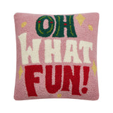 Oh What Fun! Hook Pillow