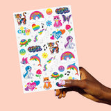 Rainbow Dreamland Tats - 68 temporary tattoos, y2k, nostalgia kids activity