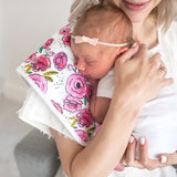 3 Pack Premium Burp Cloths - Bloom