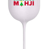 MERRY MERRY MEERY MAHJI  WINE GLASS