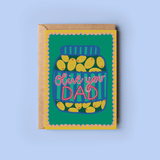 Olive You Dad Father's Day Greeting Card
