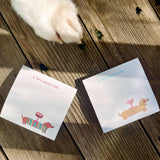 A Tini Weenie Note Dachshund Espresso Martini Sticky Notes