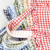Gingham Ruffle Tote Bag