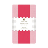 Pink Stripe Cotton XL Gingham Tablecloth