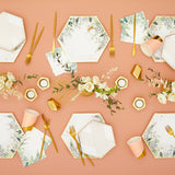 Secret Garden Party Plates - Premium Large Paper Plates