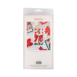 Plaid Napkin with Bow Paper Ring