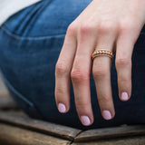Classic Gold Bead RIng 3mm