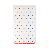 Blue Stars Scallop Guest Napkin