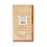 Rust Gingham Block Print Dinner Paper Napkins