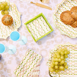 Green Palm Acrylic Scalloped Cocktail Napkin Holders, SumnerEdit