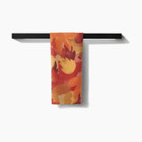 Watercolor Fallen Leaves Tea Towel
