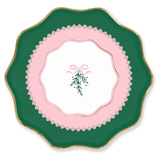 Coquette Christmas - Small Dessert Plates Bows Holiday