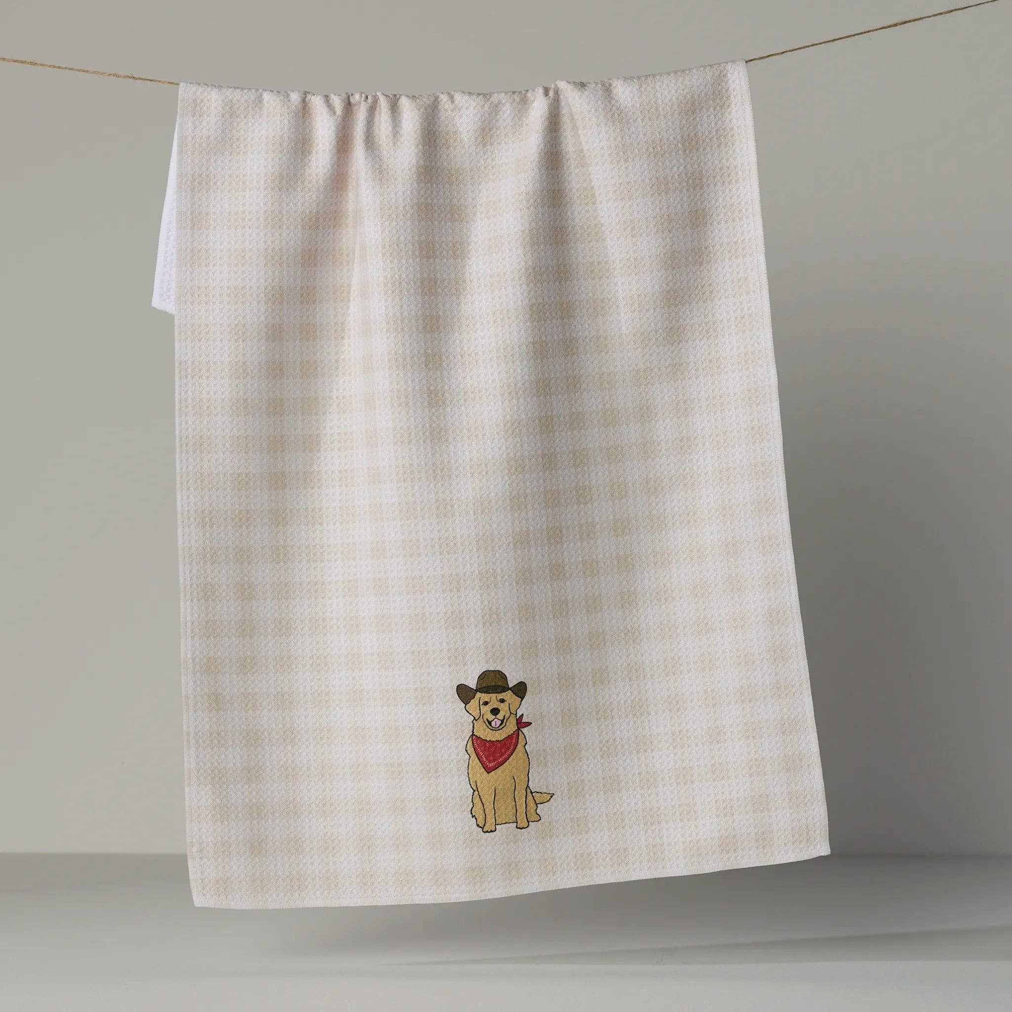 Golden Western Tea Towel