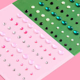 Wicked Pink Green Face Gem Set