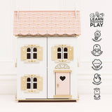 Roseheart Wooden Dolls House, Furniture & Family